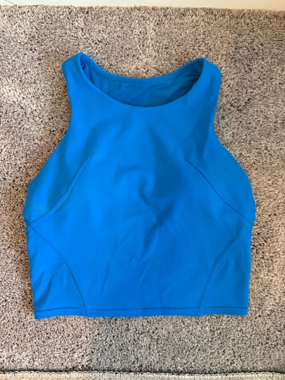 Lululemon high neck crop length tank